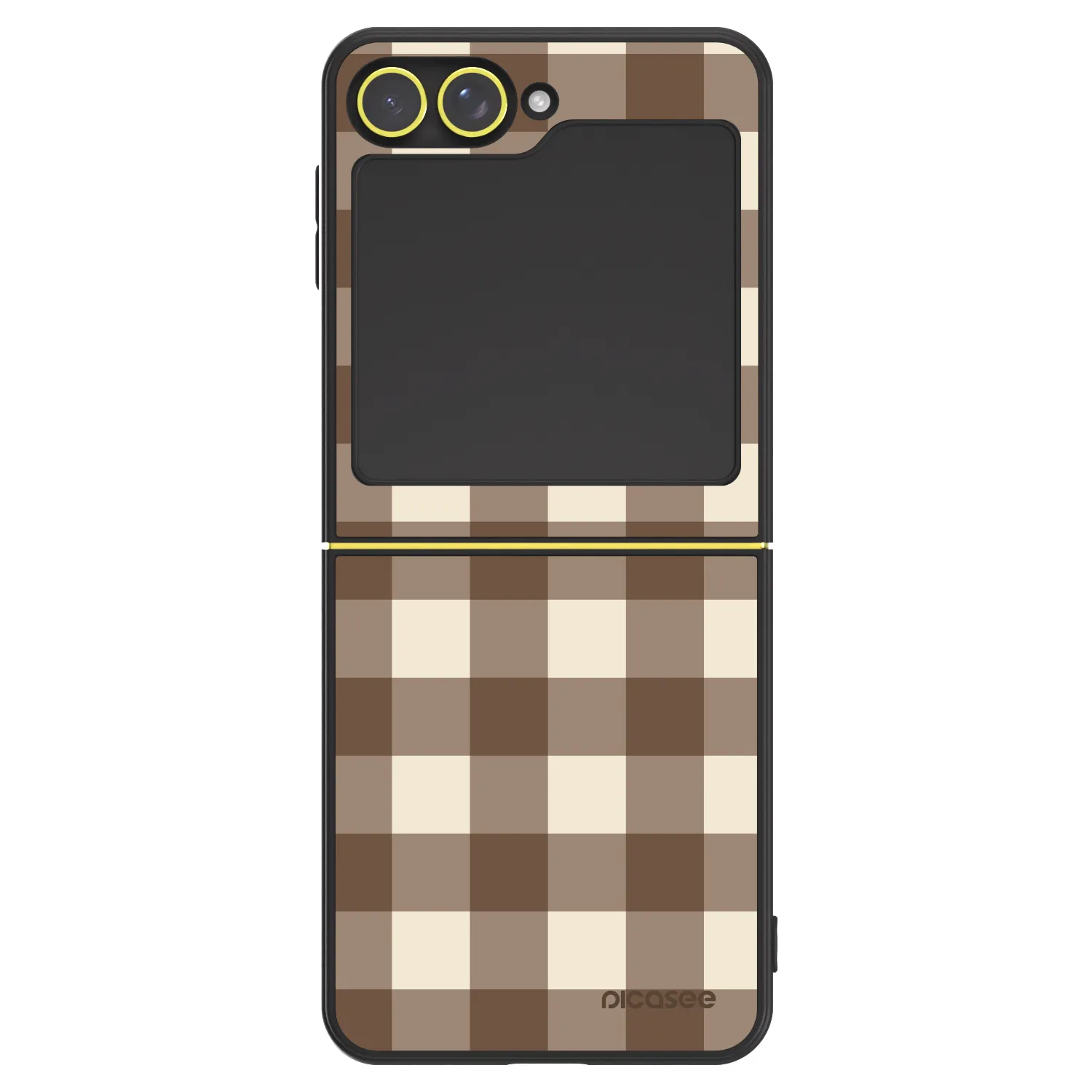 Picasee ULTIMATE CASE pro Samsung Galaxy Z Flip6 5G - Brown grid