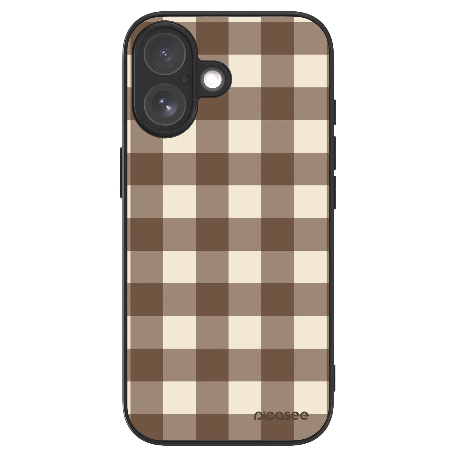 Picasee ULTIMATE CASE MagSafe pro Apple iPhone 17 - Brown grid