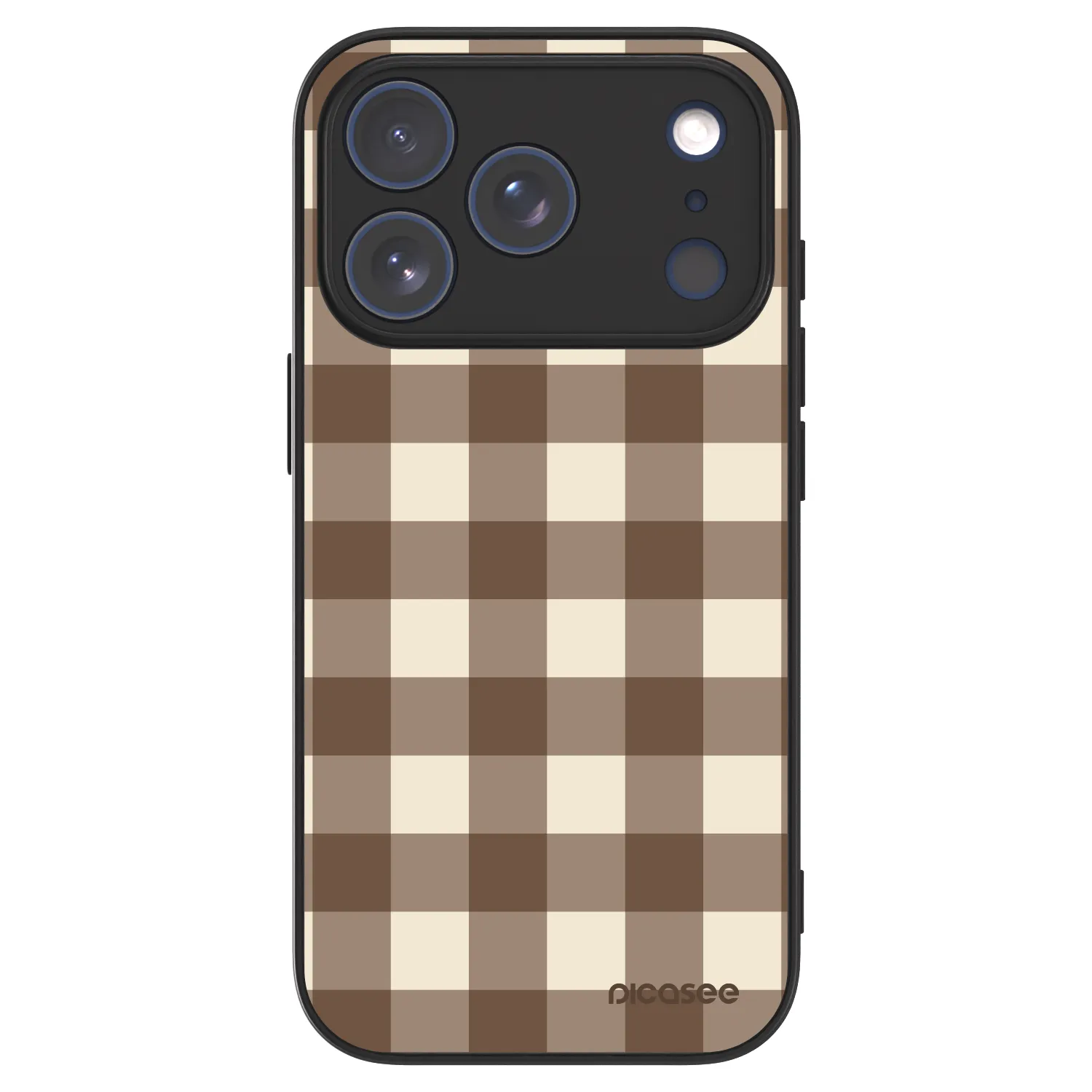 Picasee ULTIMATE CASE MagSafe pro Apple iPhone 17 Pro - Brown grid