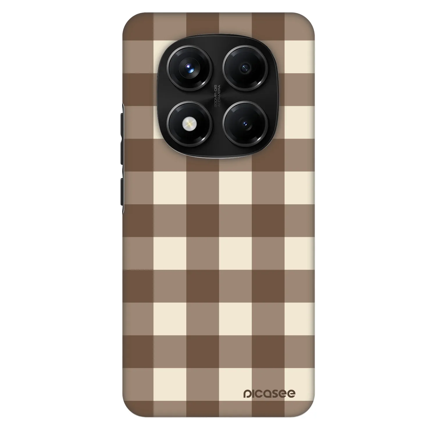 Picasee Fashion Case pro Xiaomi Redmi Note 14 Pro+ 5G - Brown grid