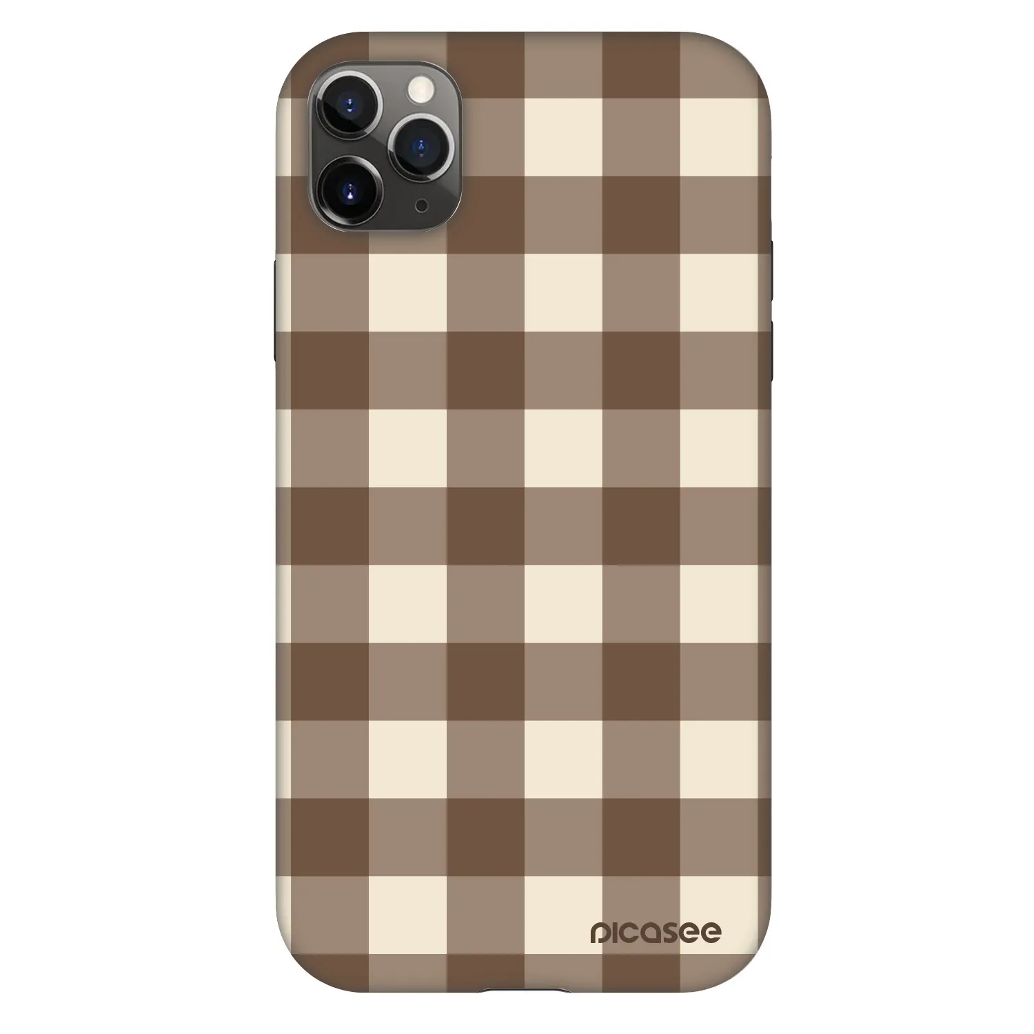 Picasee Fashion Case pro Apple iPhone 11 Pro Max - Brown grid