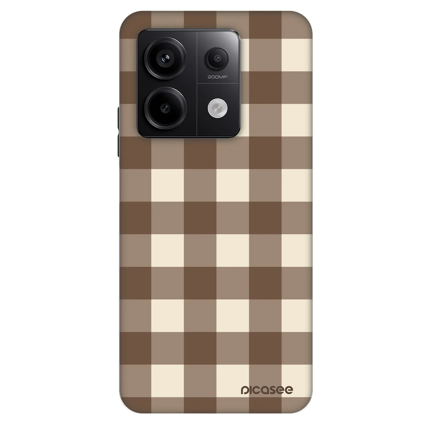 Picasee Fashion Case pro Xiaomi Redmi Note 13 Pro 5G - Brown grid
