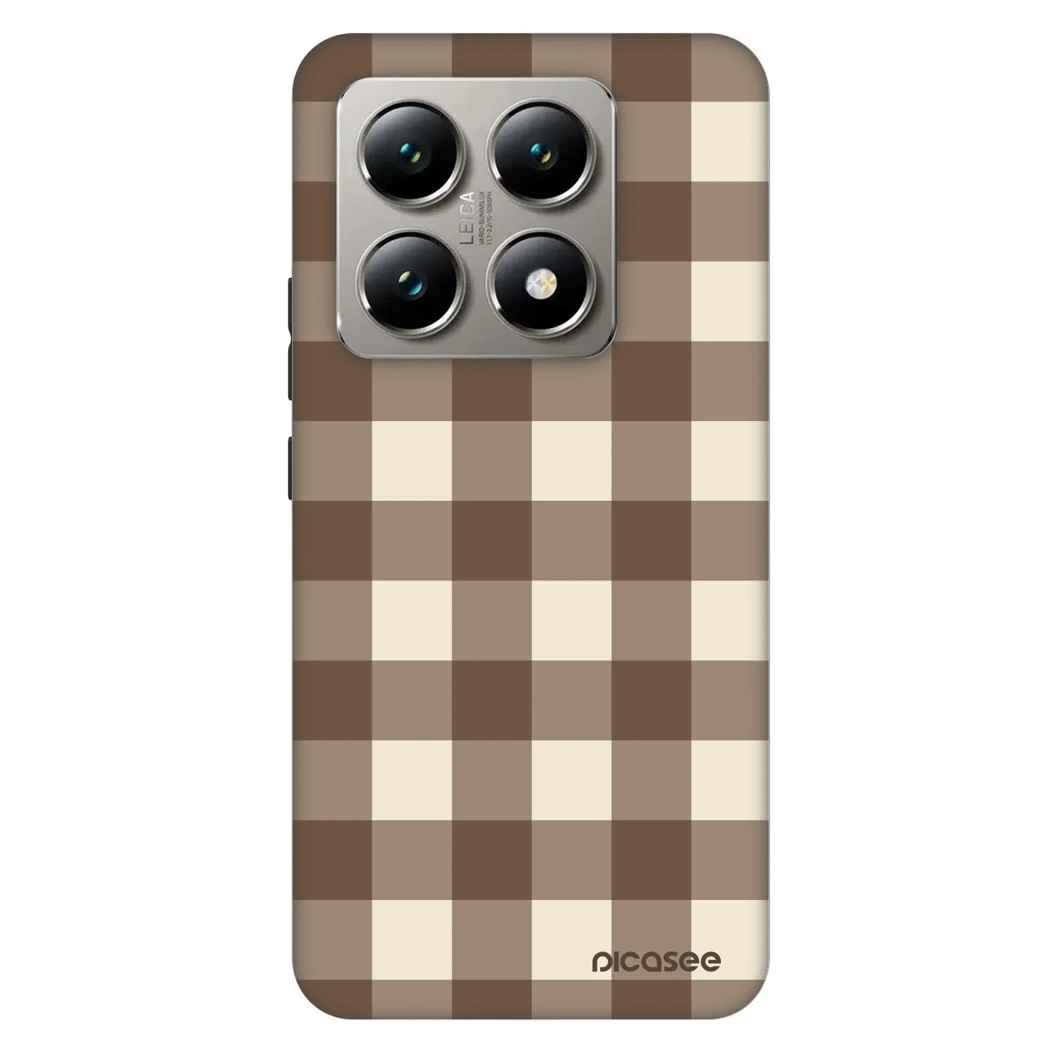 Picasee Fashion Case pro Xiaomi 14T Pro - Brown grid