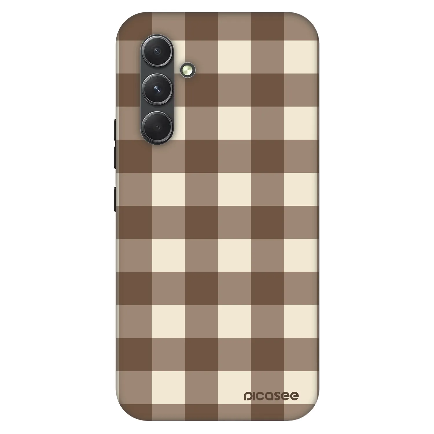 Picasee Fashion Case pro Samsung Galaxy A54 5G A546B - Brown grid