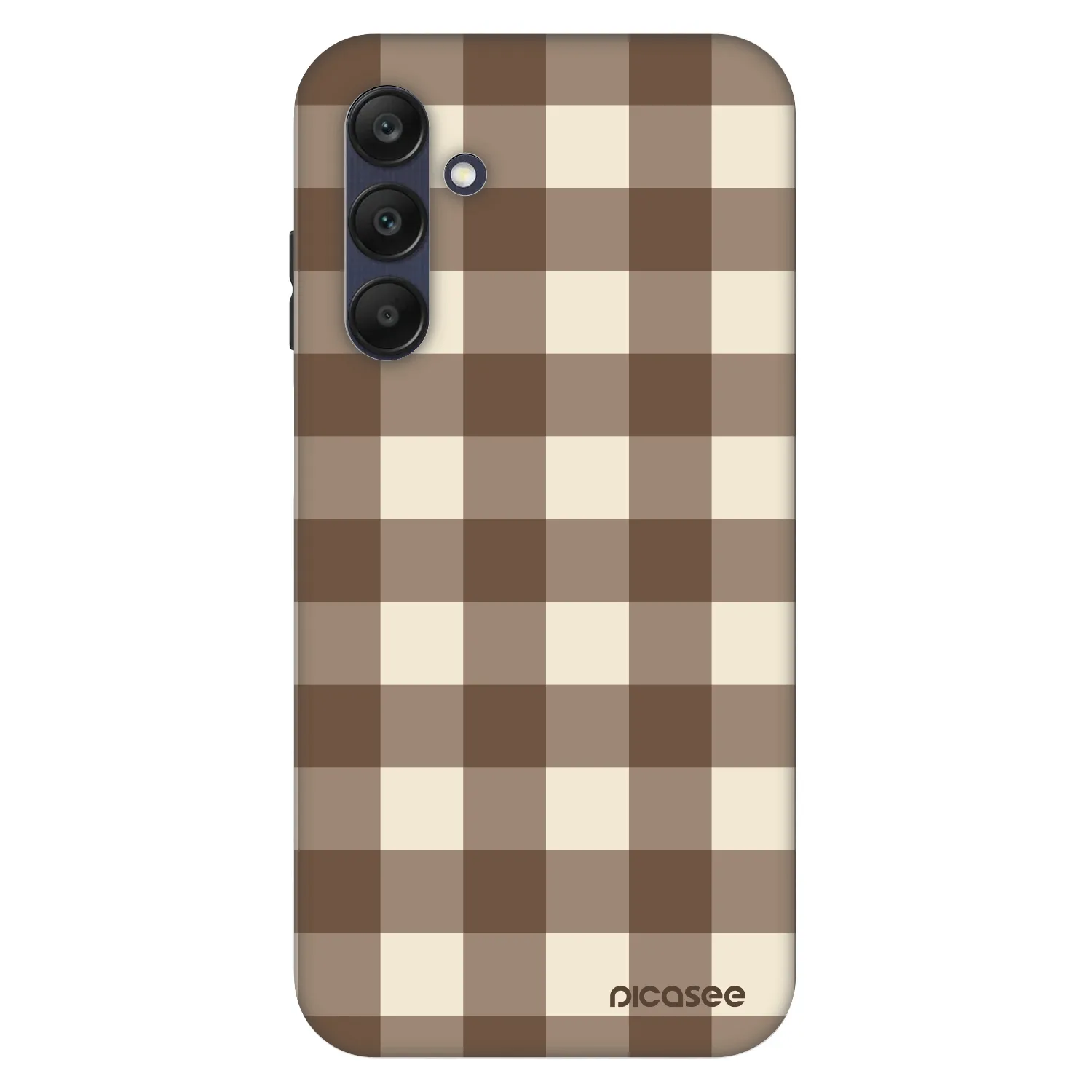 Picasee Fashion Case pro Samsung Galaxy A25 A256B 5G - Brown grid