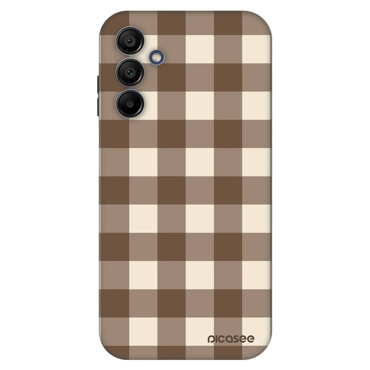 Picasee Fashion Case pro Samsung Galaxy A15 A156B 5G - Brown grid