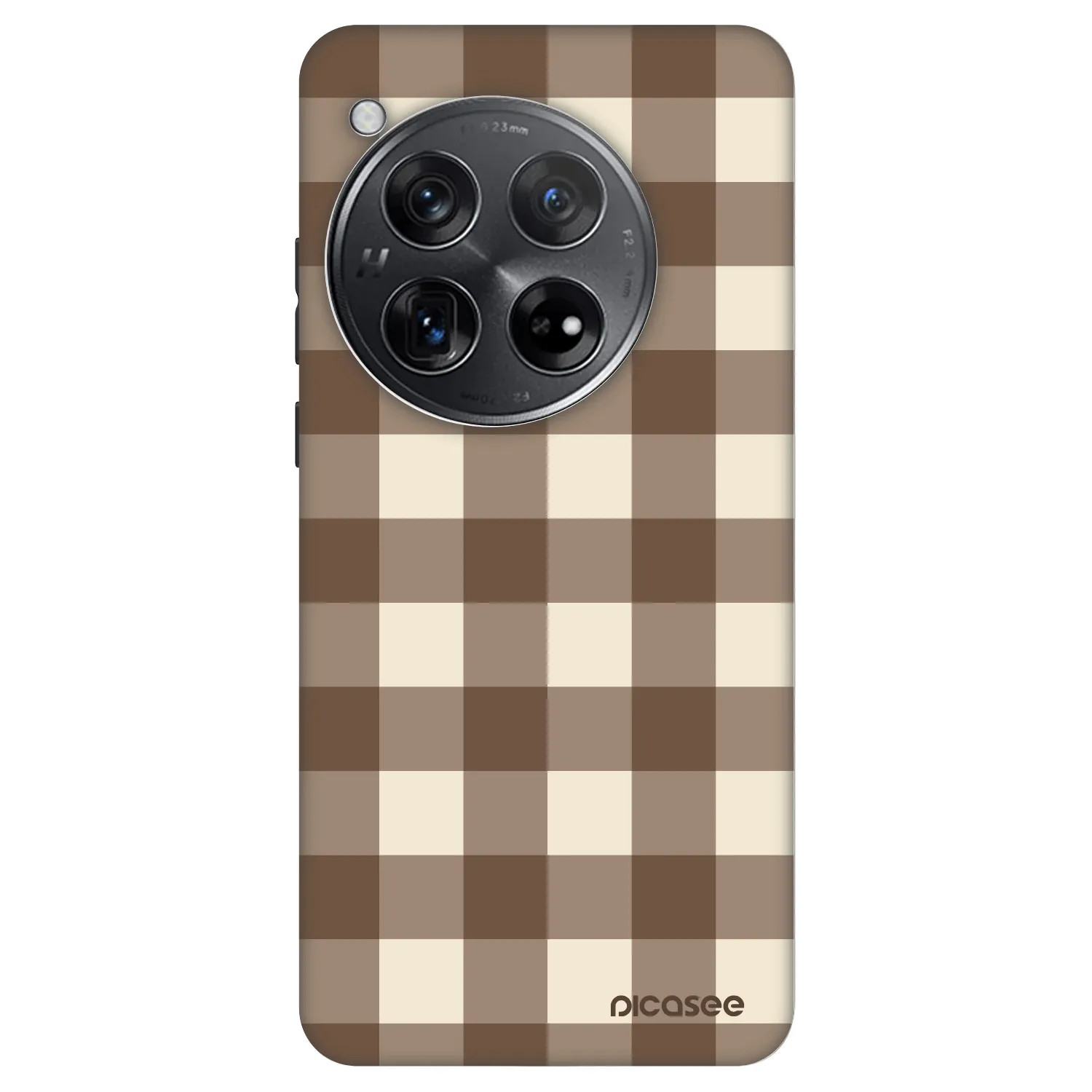 Picasee Fashion Case pro OnePlus 12 5G - Brown grid
