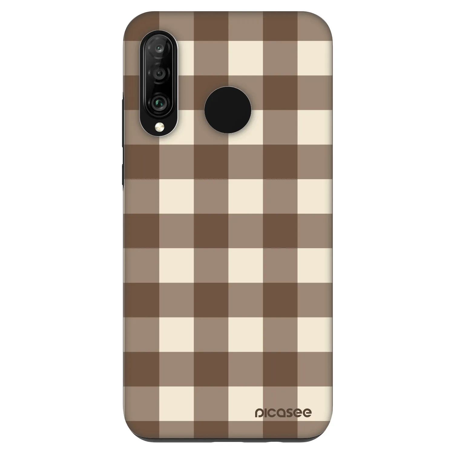 Picasee Fashion Case pro Huawei P30 Lite - Brown grid