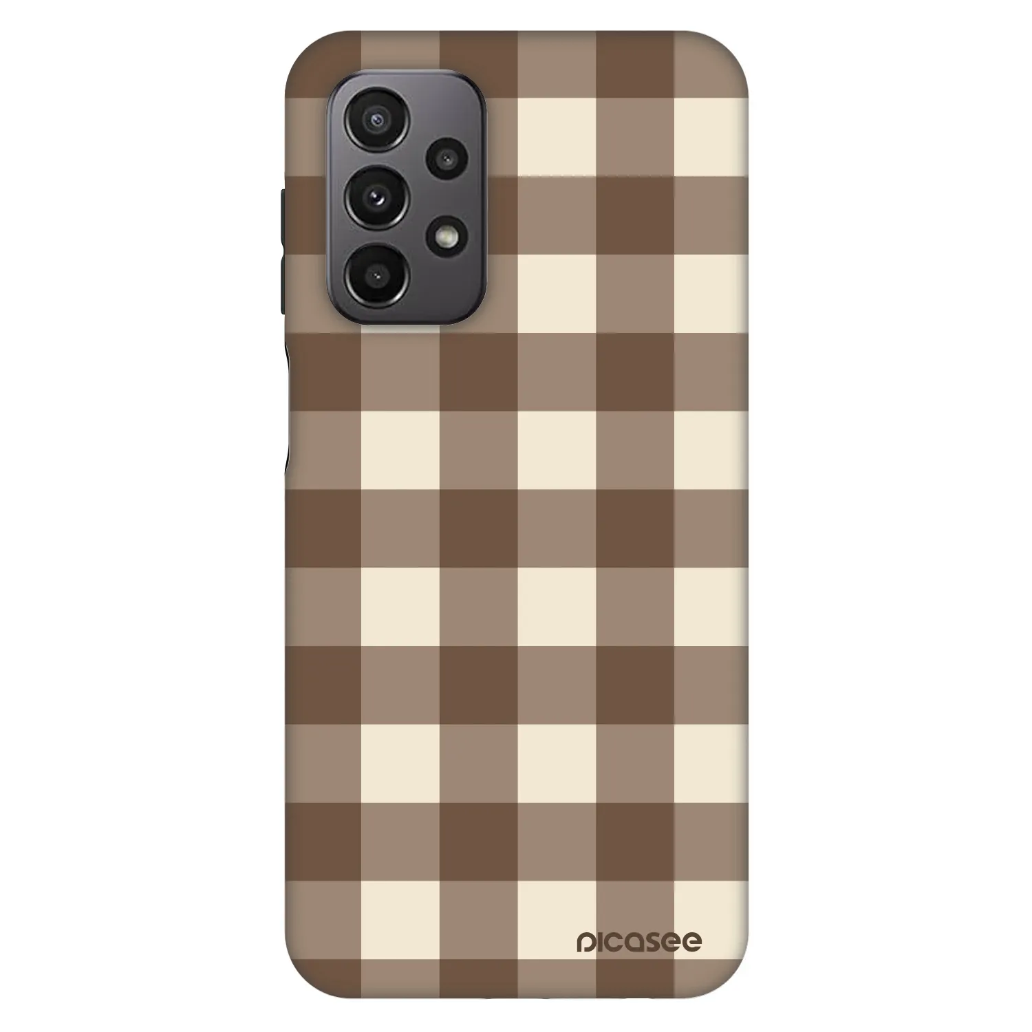 Picasee Fashion Case pro Samsung Galaxy A23 A235F 4G - Brown grid