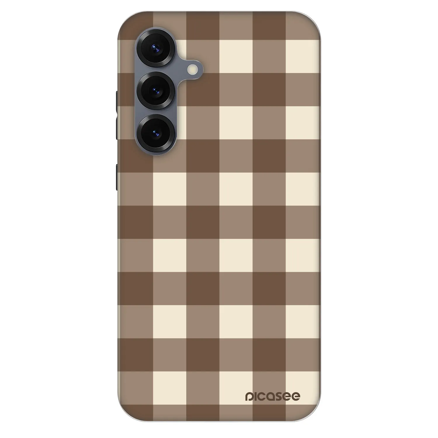 Picasee Fashion Case PowerShare pro Samsung Galaxy S25+ 5G - Brown grid