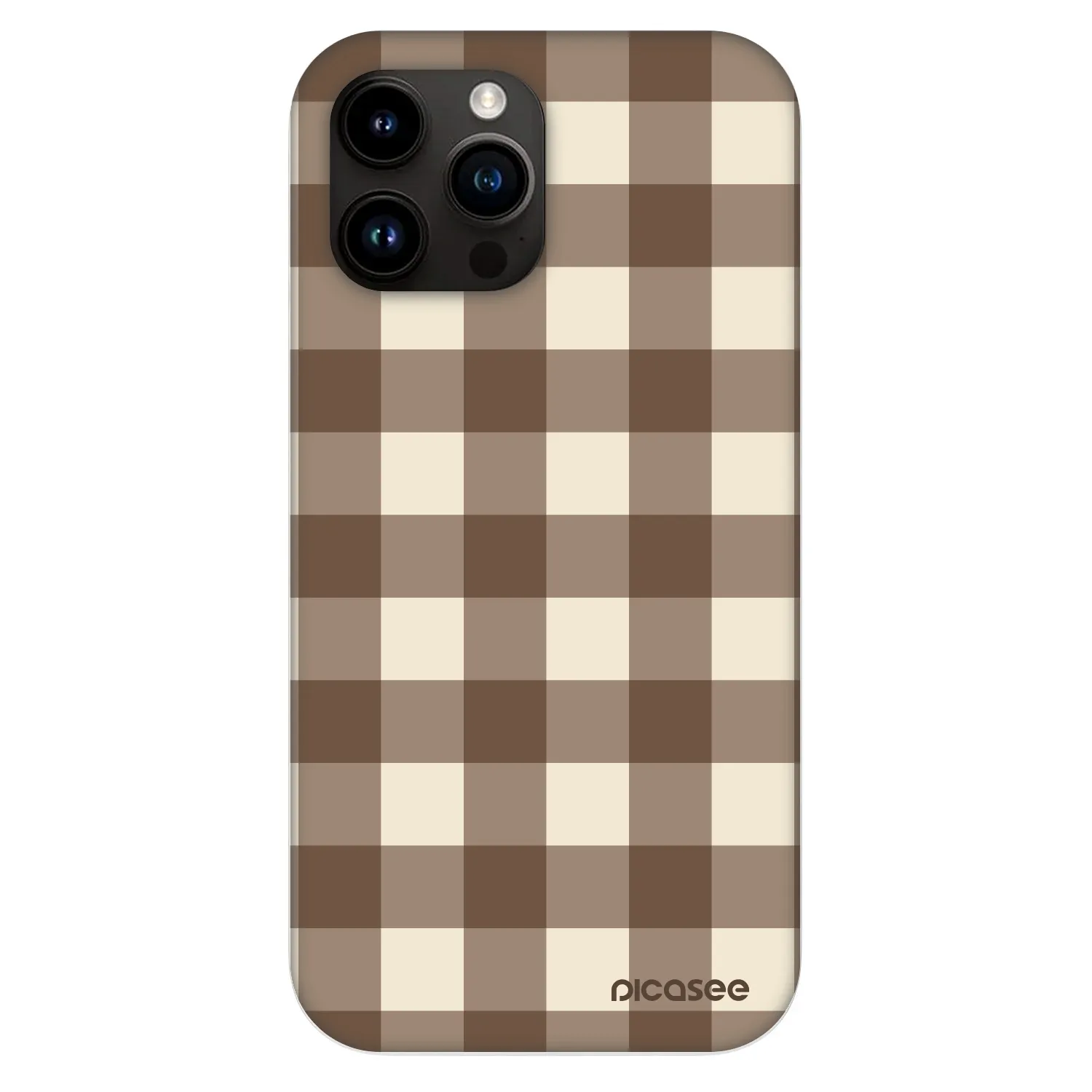 Picasee Fashion Case MagSafe Apple iPhone 13 Pro Max - Brown grid