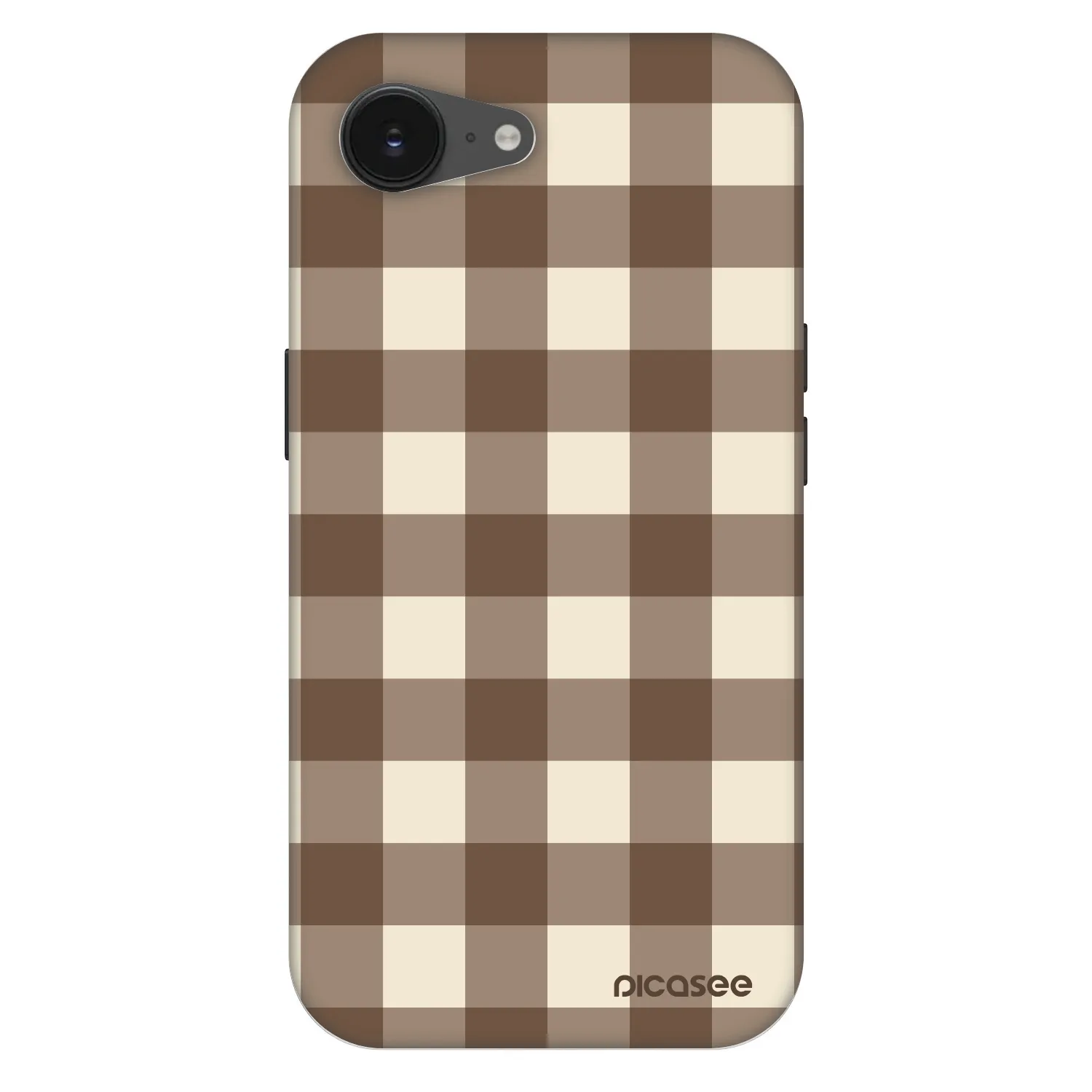 Picasee Fashion Case MagSafe Apple iPhone 16e - Brown grid
