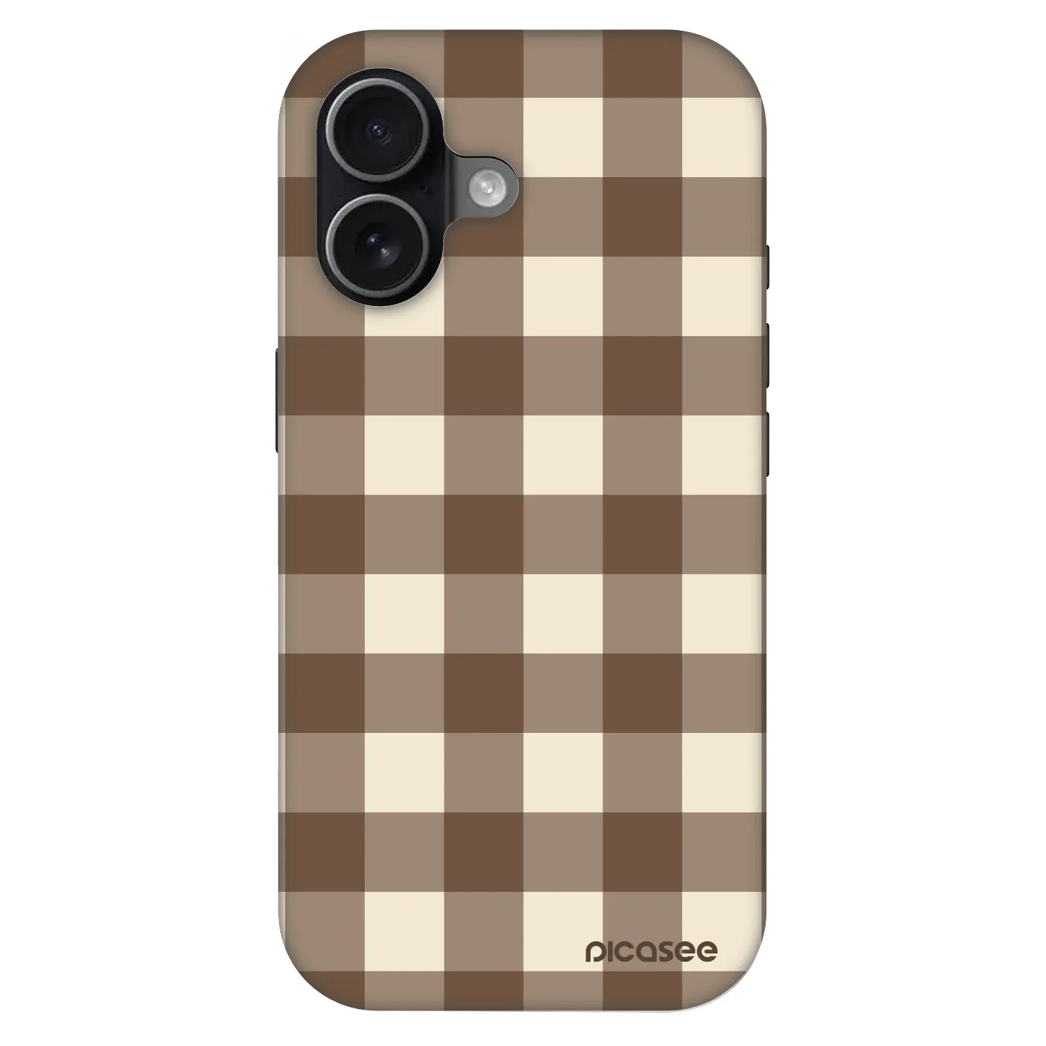 Picasee Fashion Case MagSafe Apple iPhone 17 - Brown grid