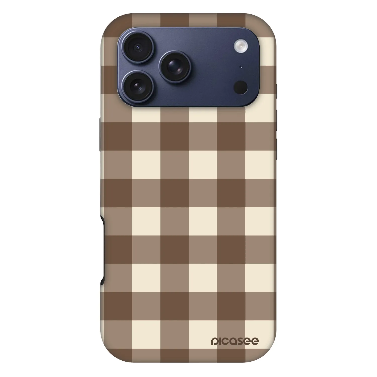 Picasee Fashion Case MagSafe Apple iPhone 17 Pro Max - Brown grid