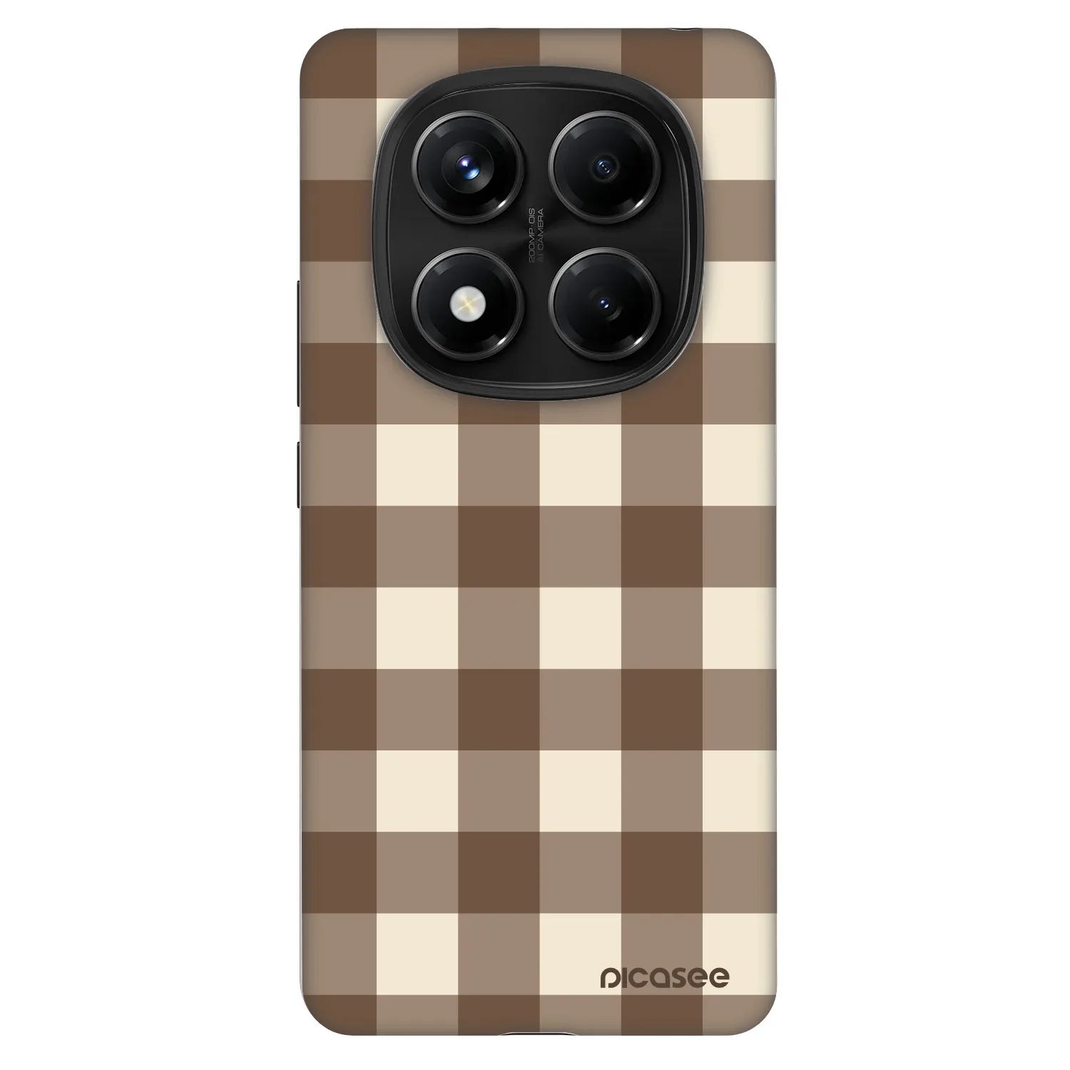 Picasee Fashion Case pro Xiaomi Redmi Note 14 Pro 4G - Brown grid
