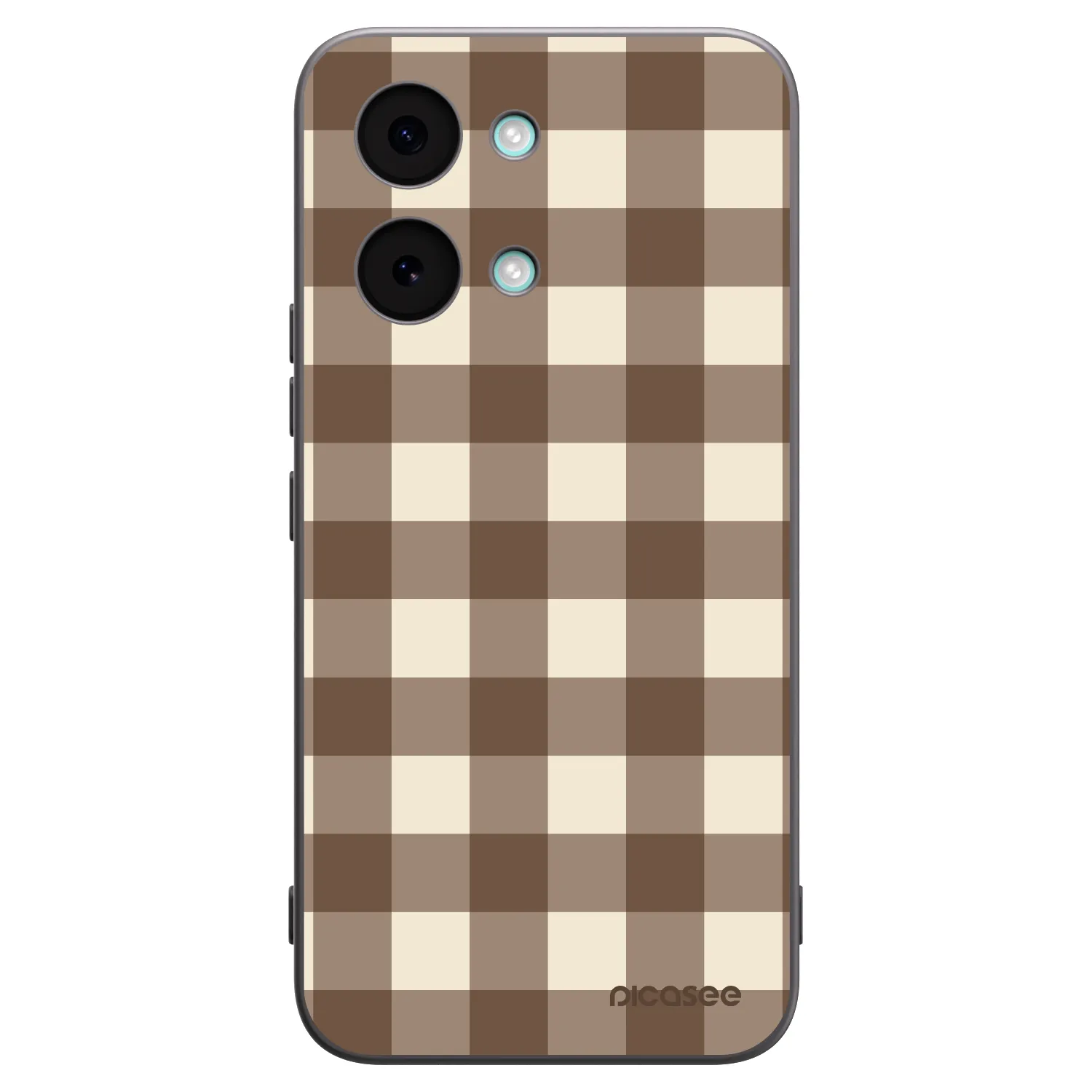 Picasee silikonový černý obal pro Xiaomi Poco X8 Pro Max - Brown grid