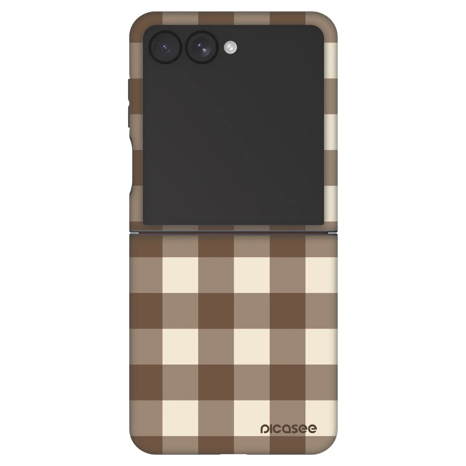 Picasee Fashion Case pro Samsung Galaxy Z Flip7 5G - Brown grid