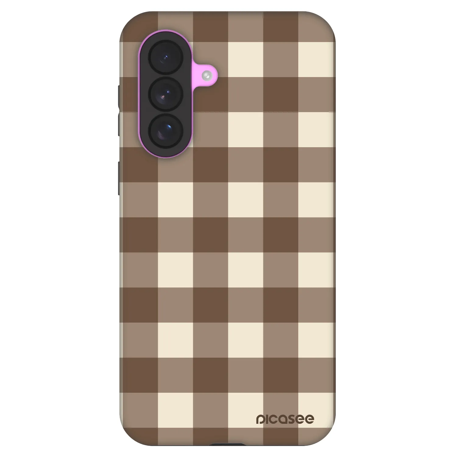 Picasee Fashion Case pro Samsung Galaxy A37 - Brown grid