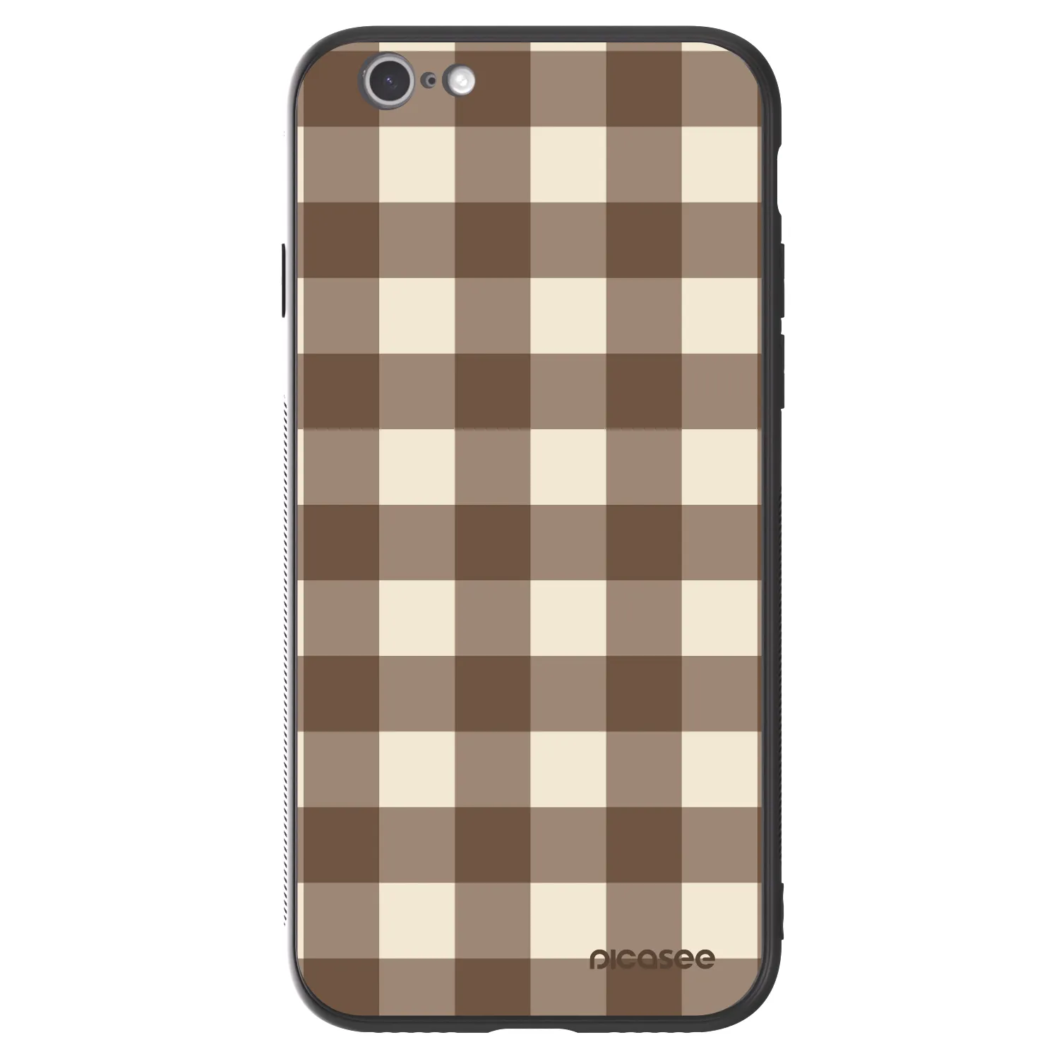 Picasee ULTIMATE CASE pro Apple iPhone 6/6S - Brown grid