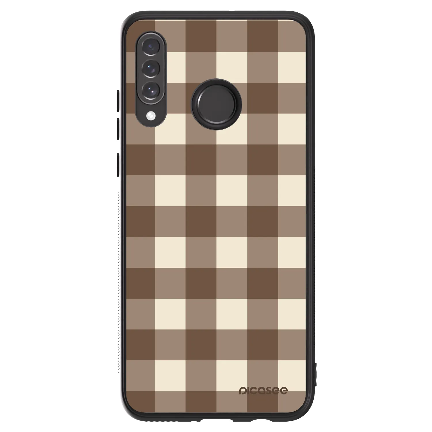 Picasee ULTIMATE CASE pro Huawei P30 Lite - Brown grid