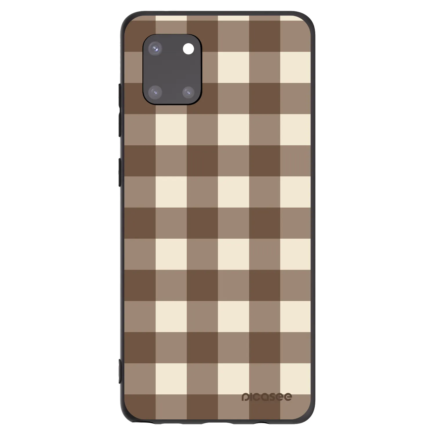 Picasee silikonový černý obal pro Samsung Galaxy Note 10 Lite N770F - Brown grid