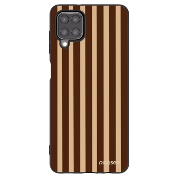 Picasee silikonový černý obal pro Samsung Galaxy A12 A125F - Brown lines