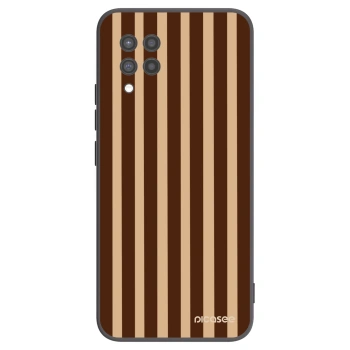 Picasee silikonový černý obal pro Samsung Galaxy A42 A426B - Brown lines