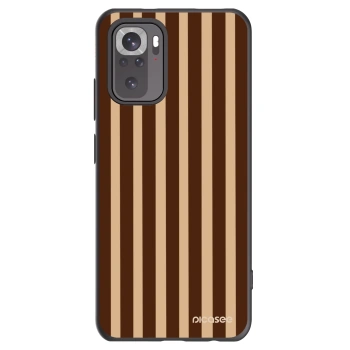 Picasee silikonový černý obal pro Xiaomi Redmi Note 10S - Brown lines