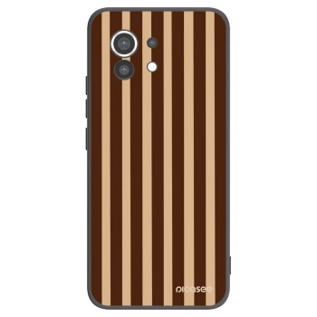 Picasee silikonový černý obal pro Xiaomi Mi 11 - Brown lines