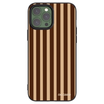 Picasee silikonový černý obal pro Apple iPhone 13 Pro Max - Brown lines