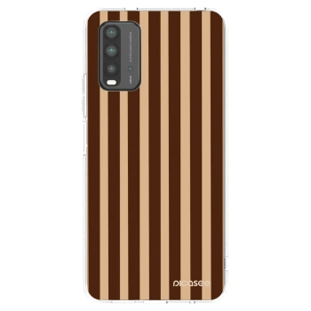 Picasee silikonový černý obal pro Xiaomi Redmi 9T - Brown lines