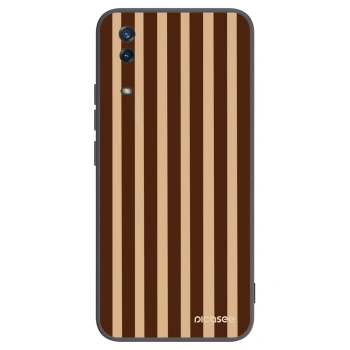 Picasee silikonový černý obal pro Vivo Y11s - Brown lines