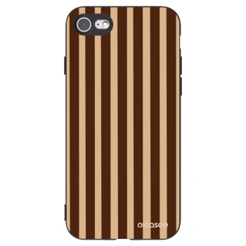 Picasee silikonový černý obal pro Apple iPhone SE 2022 - Brown lines