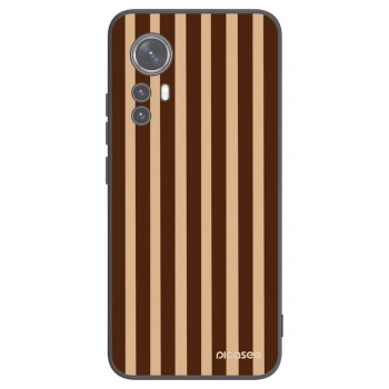 Picasee silikonový černý obal pro Xiaomi 12 - Brown lines