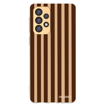 Picasee silikonový průhledný obal pro Samsung Galaxy A33 5G A336 - Brown lines