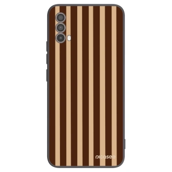 Obal pro Motorola Moto E40 - Brown lines