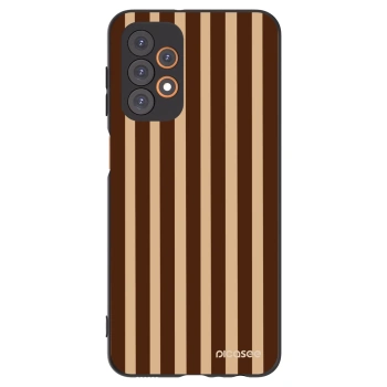 Picasee silikonový černý obal pro Samsung Galaxy A23 A236B 5G - Brown lines