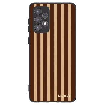 Picasee silikonový černý obal pro Samsung Galaxy A73 5G - Brown lines