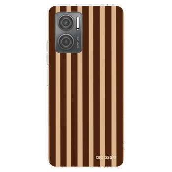 Picasee silikonový průhledný obal pro Xiaomi Redmi 10 5G - Brown lines