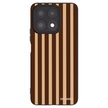 Picasee silikonový černý obal pro Honor X8a - Brown lines