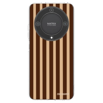 Picasee silikonový průhledný obal pro Honor Magic5 Lite 5G - Brown lines
