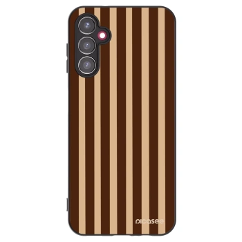 Picasee silikonový černý obal pro Samsung Galaxy A14 4G A145R - Brown lines