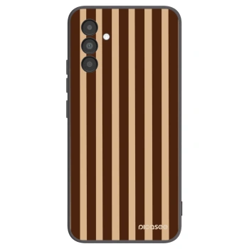 Picasee silikonový černý obal pro Samsung Galaxy A04s A047F - Brown lines
