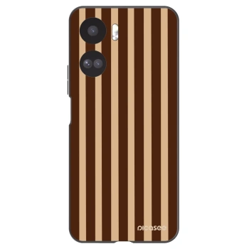 Picasee silikonový černý obal pro Honor 90 Lite 5G - Brown lines