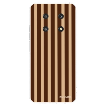 Picasee silikonový průhledný obal pro Honor Magic4 Lite 5G - Brown lines
