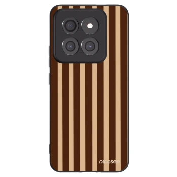 Picasee silikonový černý obal pro Xiaomi 14 Pro - Brown lines