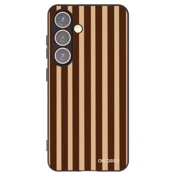 Picasee silikonový černý obal pro Samsung Galaxy S24 S921B 5G - Brown lines