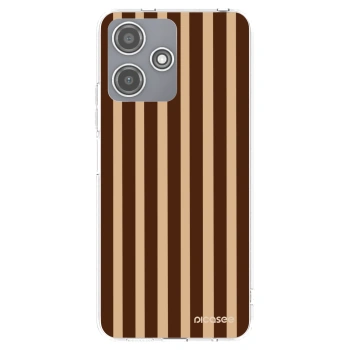 Picasee silikonový průhledný obal pro Xiaomi Redmi 12 5G - Brown lines