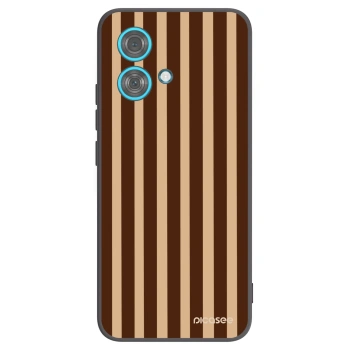 Picasee silikonový černý obal pro Motorola Edge 40 Neo - Brown lines