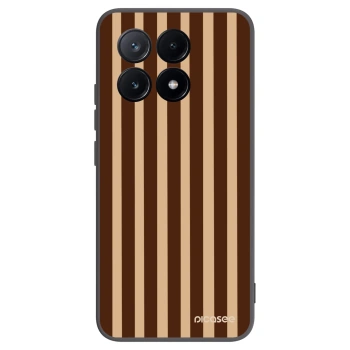Picasee silikonový černý obal pro Xiaomi Poco X6 Pro - Brown lines